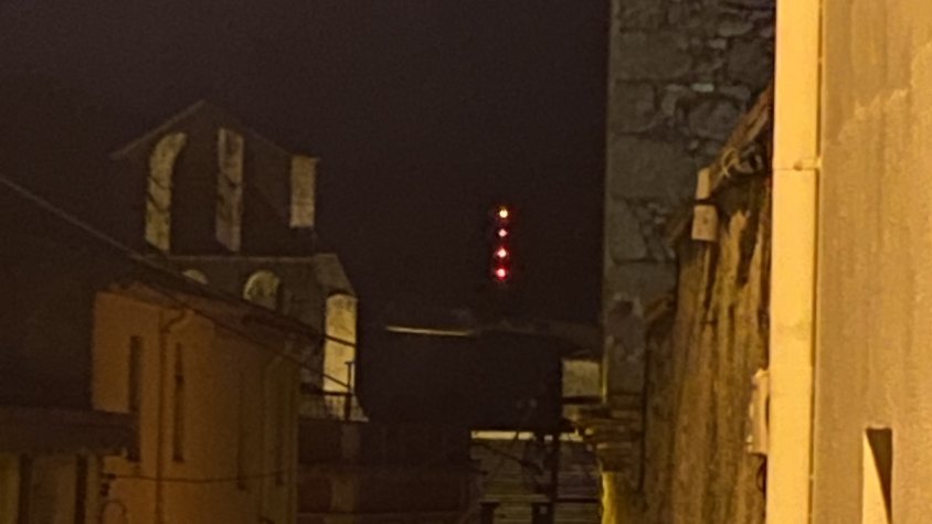 Imatge de nit, vista des d'Agullana