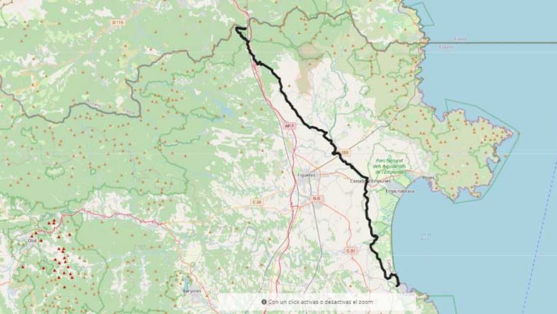 L'etapa que arriba a la Jonquera és la 41a