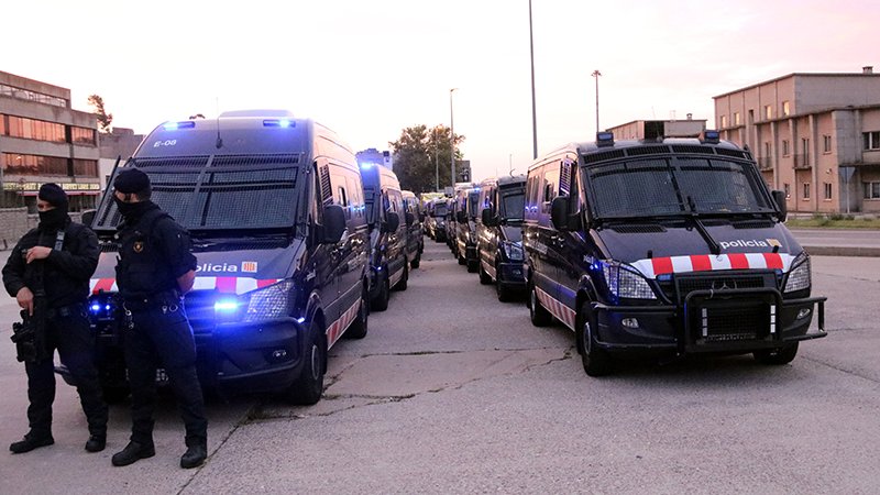 El dispositiu va anar a càrrec dels Mossos d'Esquadra (imatge d'arxiu)