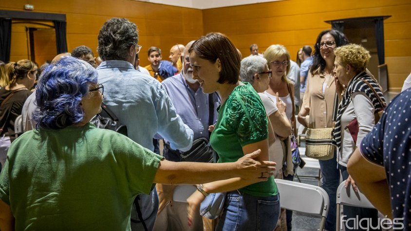 Anna Pérez i Míriam Lanero, el dia de les eleccions