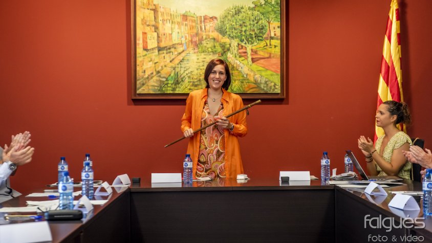 Lanero, just després de recollir la vara