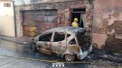 S'incendia un cotxe al centre d'Agullana i el foc afecta tres immobles