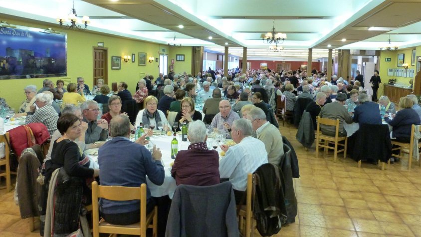 Un total de 400 persones es van aplegar al restaurant Cal Xel de Santa Pau