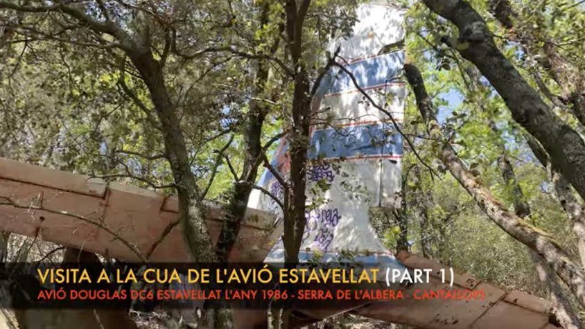 Vídeo. Visita a la cua de l'avió de Requesens