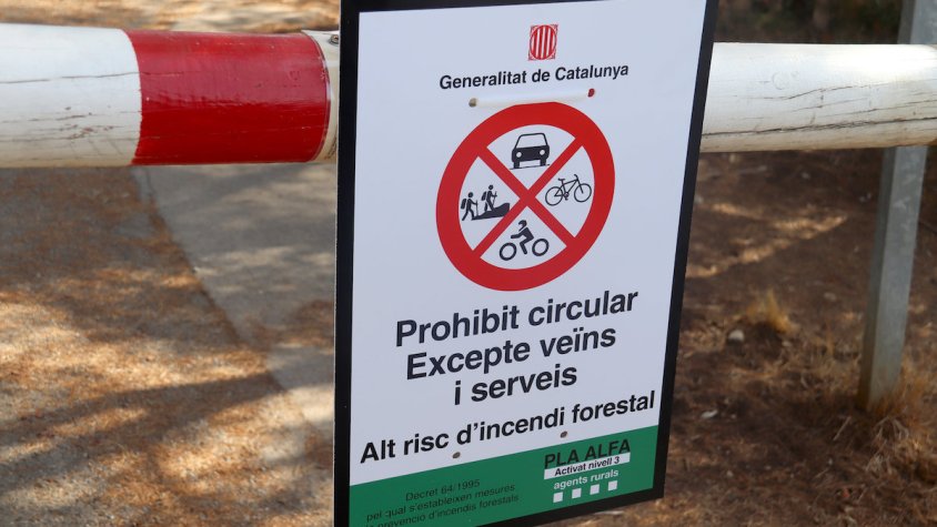 Està prohibit circular pels parcs naturals