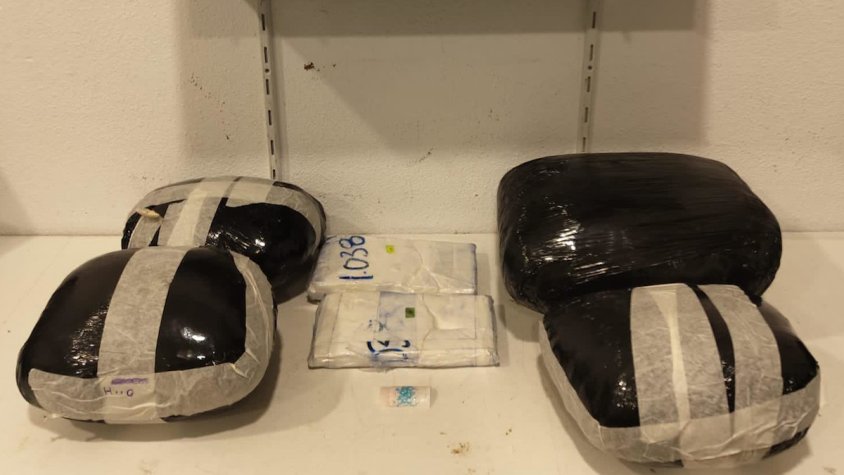 La droga interceptada a la Jonquera