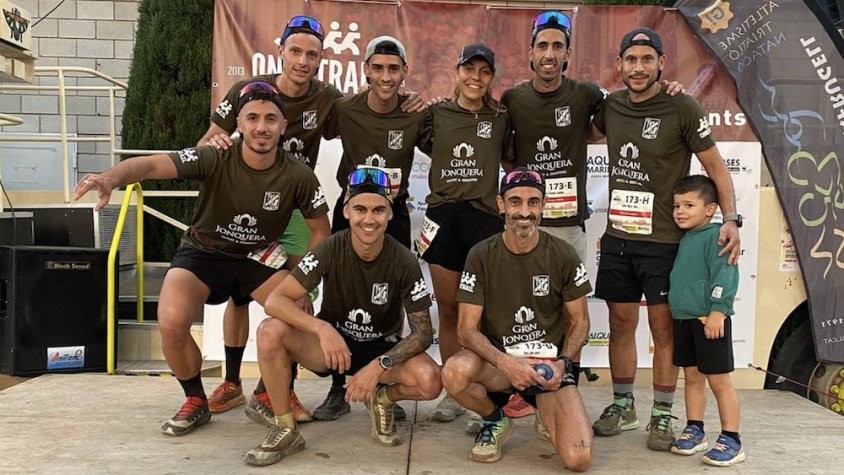 L'equip, a Palafrugell, just després d'acabar la cursa