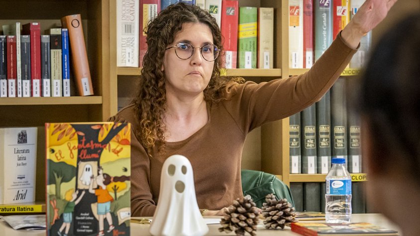 Gardell, durant la presentació d''El fantasma del llumí' a la Jonquera