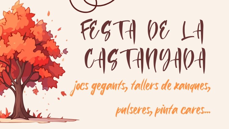 Cartell de la castanyada de la Jonquera (cliqueu per ampliar)