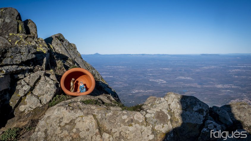 El CEJ va portar el pessebre al Puig Neulós