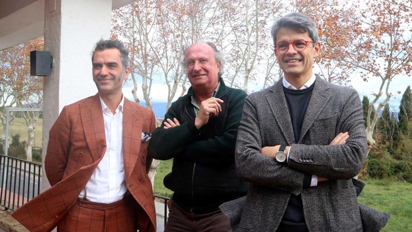 D'esquerra a dreta, Quim Bech de Careda, Jordi Sargatal i Xavier Soy