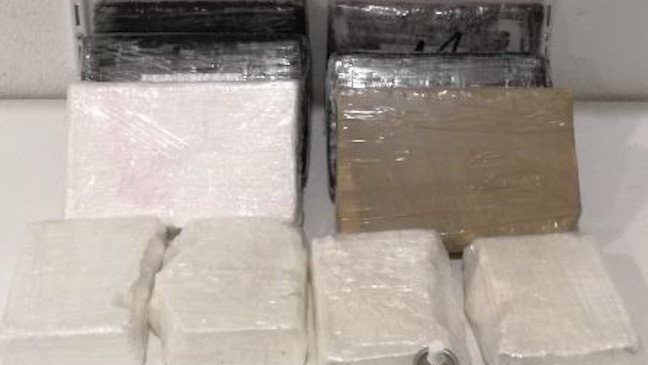 La droga interceptada