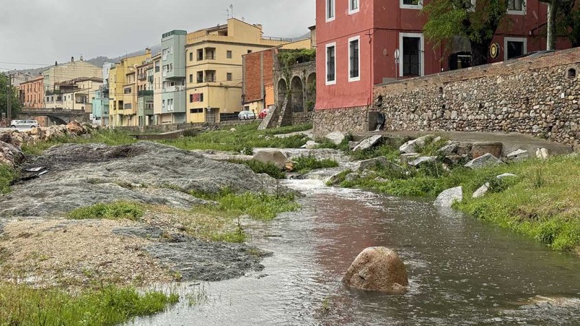 Els 5 dies de pluja deixen un acumulat de 81,8 litres. Imatge d'ahir dilluns.