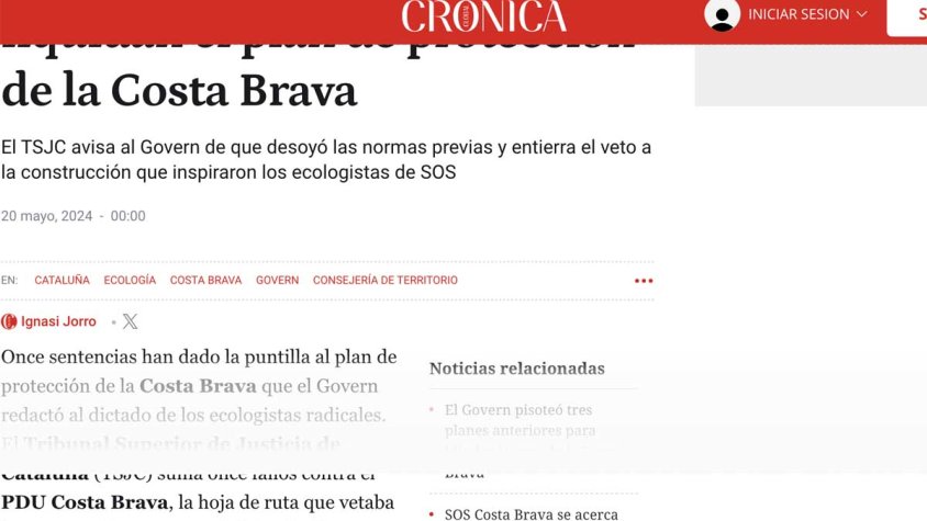 Portada de Crónica Global