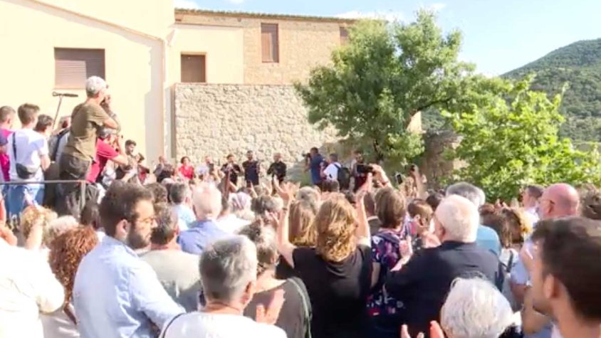 Una de les imatges que ha quedat avui de Cantallops