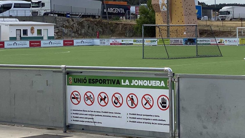 Greu enfrontament entre la Jonquera i el Peralada B. Imatge d'arxiu.