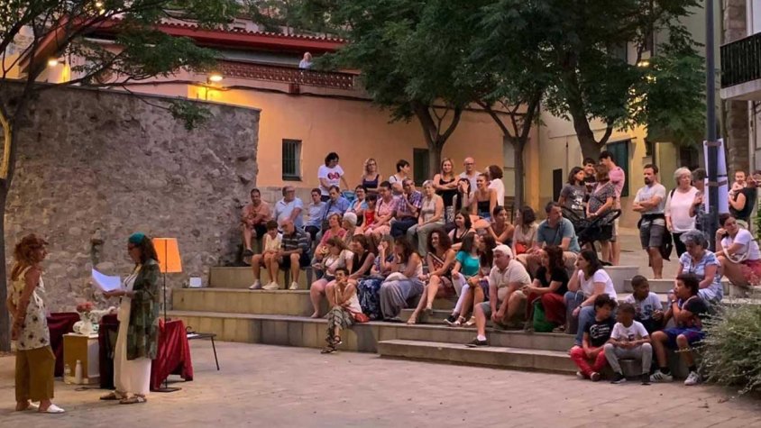 Un de les obres de microteatre organitzada a la Jonquera el 17 de juliol passat