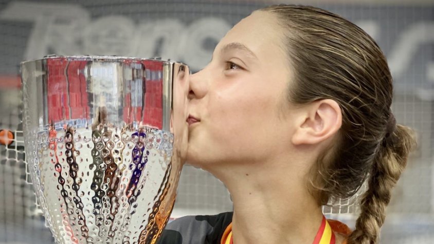 L'Arlet, just després de guanyar el Campionat d'Espanya (cliqueu per ampliar)