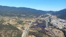 Imatges aèries del perímetre afectat per l'incendi de dissabte