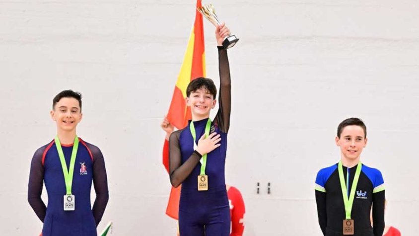 En Yeray, al centre, a la part més altra del podi de Zurich (cliqueu per ampliar)