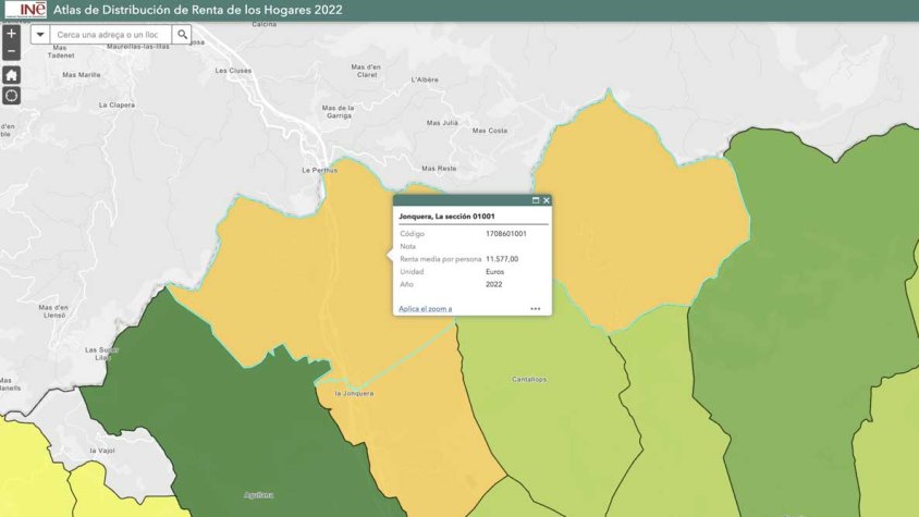 La Jonquera situa la renda dels seus habitants per sota la mitjana