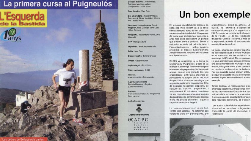 Portada de l'Esquerda de la Bastida de 2004