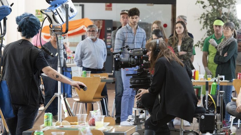 El rodatge va ser dilluns
