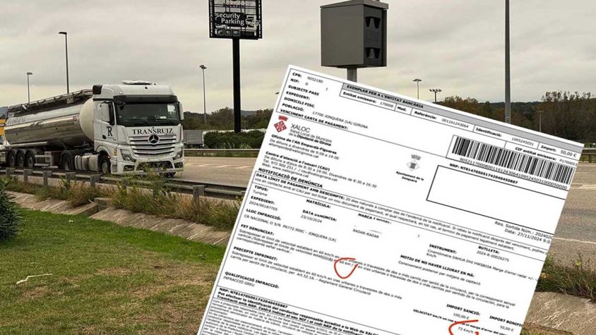 Primeres sancions del radar ubicat a la N-2 a la Jonquera