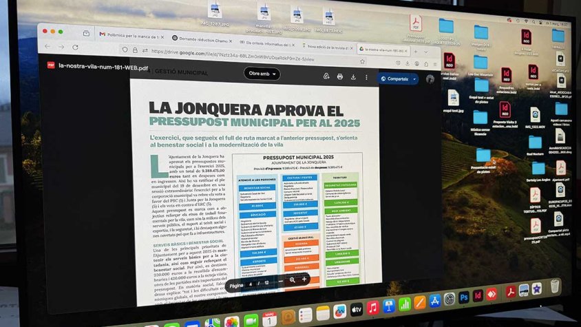 El butlletí municipal informa parcialment de les despeses del pressupost 2025
