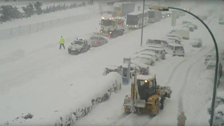 La gran nevada de fa 15 anys que va col·lapsar la Jonquera