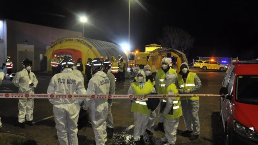Més de 200 efectius d'emergències participen en un simulacre d'accident de tren al túnel del Pertús