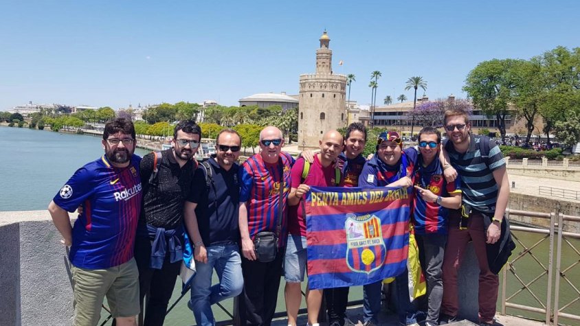 Els penyistes jonquerencs, a Sevilla