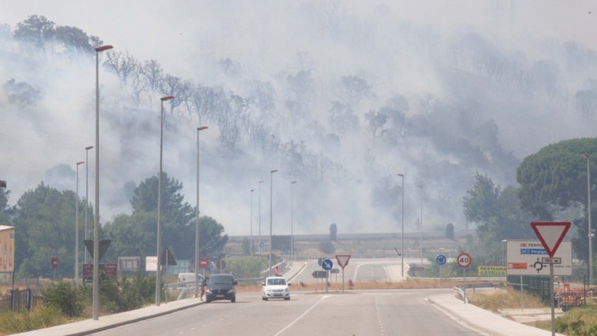 Incendi forestal de juliol de 2012 a la Jonquera