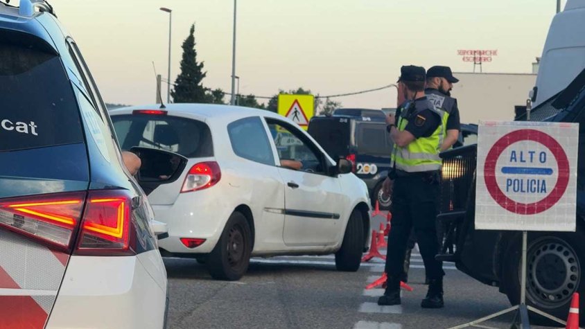 Control policial a la Jonquera