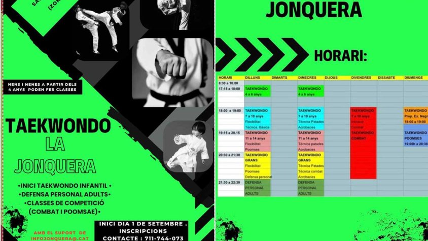 Taekwondo a la Jonquera: inici del nou curs esportiu a partir de setembre