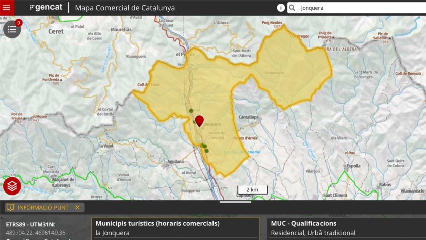 Primer mapa comercial de Catalunya: així hi apareix la Jonquera