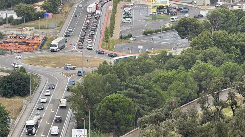 'Bloquem-ho tot' amenaça de paralitzar la Jonquera i el Portús. Imatge d'arxiu agost 2025.