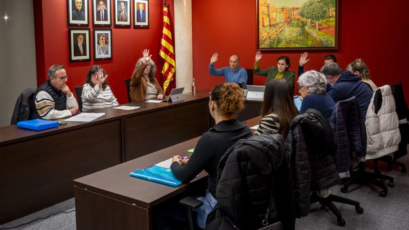 Ple municipal amb l’aprovació de les noves ordenances fiscals 2026. Imatge d'arxiu