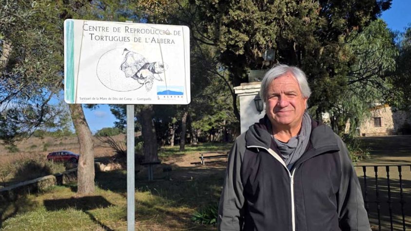 El veí de la Jonquera, Joan Budó, director Centre de Reproducció de Tortugues de l'Albera
