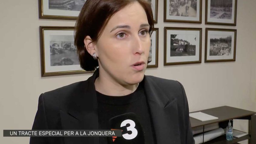 Miriam Lanero, l'alcaldessa de la Jonquera reclama que part dels impostos especials es quedin al municipi