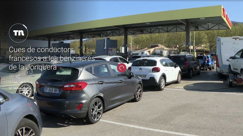 La Jonquera al TeleNotícies pel 'turisme fiscal' de la gasolina
