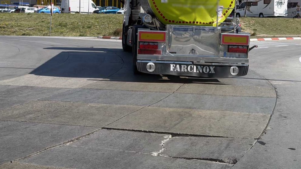 Un nou esvoranc a la rotonda de Can Quartos