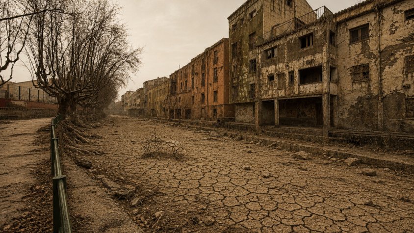 La Jonquera del 2075, segons la IA: així serien alguns racons del poble si la humanitat desaparegués avui