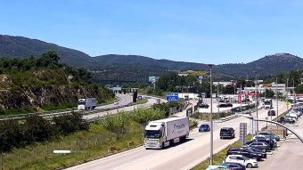 Aixequen temporalment restriccions de trànsita la N-II i Ap-7