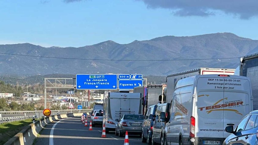Els camions a l'AP-7 suposen 1/3 part del trànsit però acaparen el 55% dels accidents