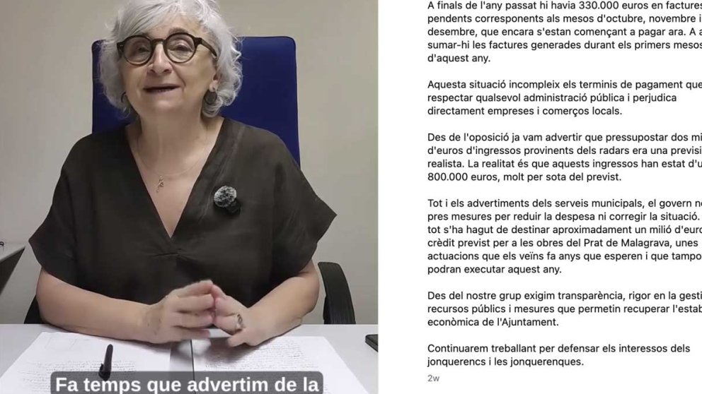 ERC alerta d'una 'preocupant situació econòmica' a l'Ajuntament de la Jonquera 