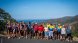 Una vintena d'excursionistes en la 77a travessa la Jonquera-Portbou